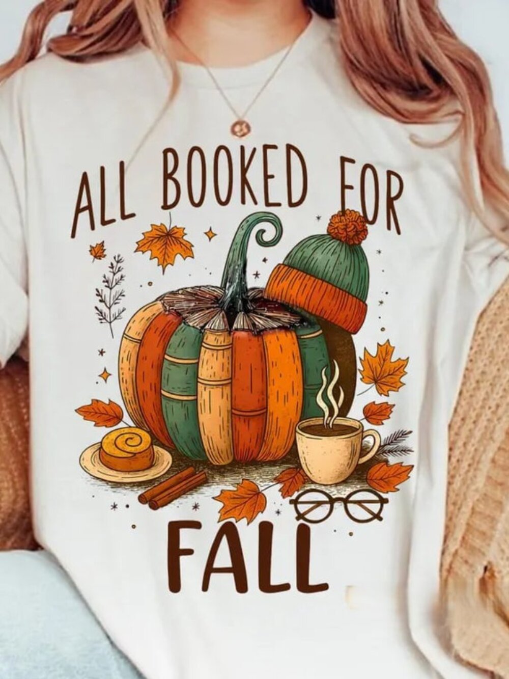 Fall Pumpkin Book Tee, Autumn Reading Gift, Teacher Shirt